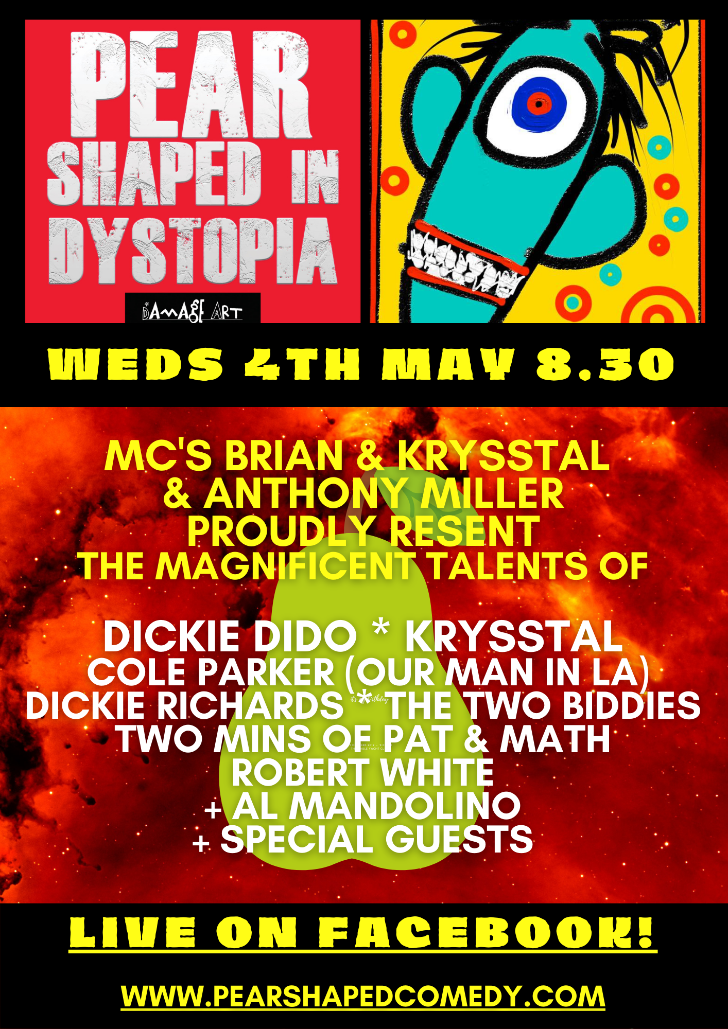 Pear Shaped in Dystopia Ep 28 Flyer